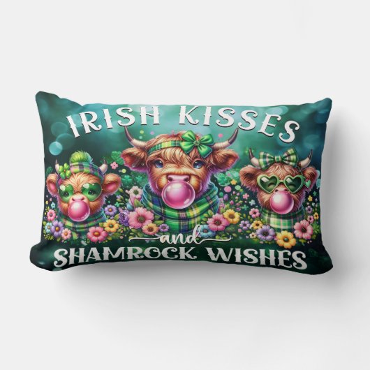 セントパトリックの日ハイランドカウランバーピロー ランバークッション (正面)