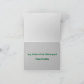 セントパトリックの日ハッピーバースデー カード (内部)