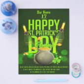 セントパトリックの日バーパーティーイベントフライヤー チラシ (シングル)