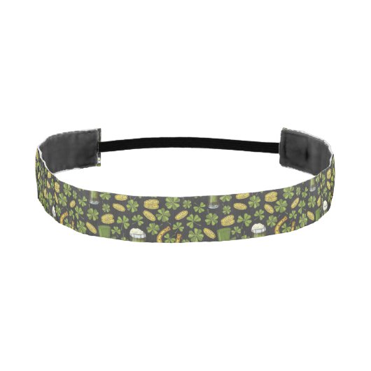 セントパトリックの日パターン アスレチックヘッドバンド (正面)
