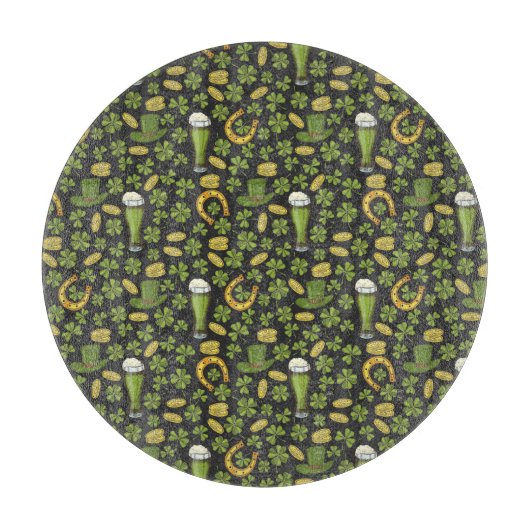 セントパトリックの日パターン カッティングボード (正面)