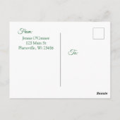 セントパトリックの日パーソナライズされたのポストカード ポストカード (裏面)