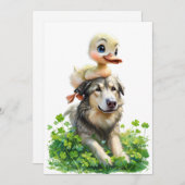 セントパトリックの日パーティの招待状：アクリングリング 招待状 (正面/裏面)