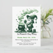 セントパトリックの日パーティの招待状 – ビールの多く 招待状 (スタンド正面)