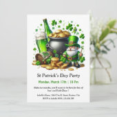 セントパトリックの日パーティの招待状 – ビールの多く 招待状 (スタンド正面)