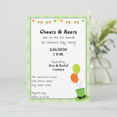 セントパトリックの日パーティの招待状 招待状 (スタンド正面)