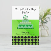 セントパトリックの日パーティの招待状 招待状 (スタンド正面)