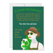 セントパトリックの日パーティの招待状