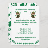 セントパトリックの日パーティの招待状-猫好き 招待状 (正面/裏面)