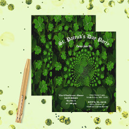 セントパトリックの日パーティークローバー万華鏡のように千変万化するパターン紙