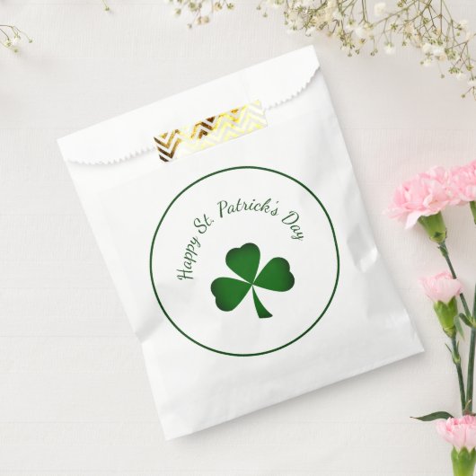 セントパトリックの日パーティーグリーンシャムロック フェイバーバッグ (封をした状態)