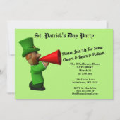 セントパトリックの日パーティーポットラックアナウンス招待状 招待状 (正面)