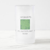 セントパトリックの日パーティーマグカップテンプレート フロストグラスビールジョッキ (中央)