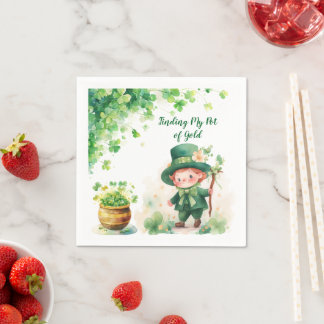 セントパトリックの日パーティー紙ナプキン スタンダードカクテルナプキン