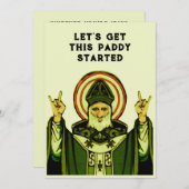 セントパトリックの日パーティー 招待状 (正面/裏面)