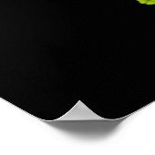 セントパトリックの日フラミンゴシャムロックハート ポスター (角)