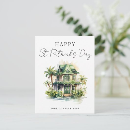 セントパトリックの日フロリダハウスリアルティマーケティング シーズンポストカード (スタンド正面)