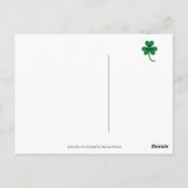 セントパトリックの日ブラックラブラドール子犬 ポストカード (裏面)