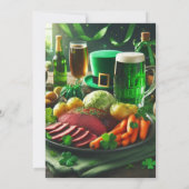 セントパトリックの日ホリデーディナー 招待状 (裏面)