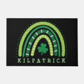 セントパトリックの日ボホレインボーシャムロック ドアマット (正面)