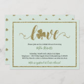 セントパトリックの日ラッキーインラブブライダルシャワー 招待状 (正面/裏面)