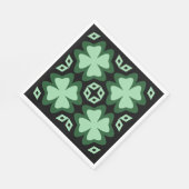 セントパトリックの日ラッキークロバー4 スタンダードランチョンナプキン (角)