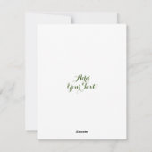 セントパトリックの日ラッキーシャームロックエレガントヴィンテージ シーズンカード (裏面)