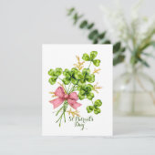 セントパトリックの日ラッキーシャームロックエレガントヴィンテージ シーズンカード (スタンド正面)