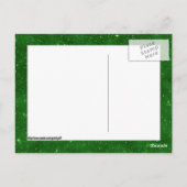 セントパトリックの日ラッキーペンギンと金ゴールドのポット ポストカード (裏面)