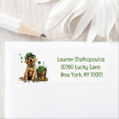 セントパトリックの日ラブラドールレトリエバードッグ ラベル (インサイチュ)