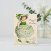 セントパトリックの日リトルアイリッシュガール シーズンポストカード (スタンド正面)