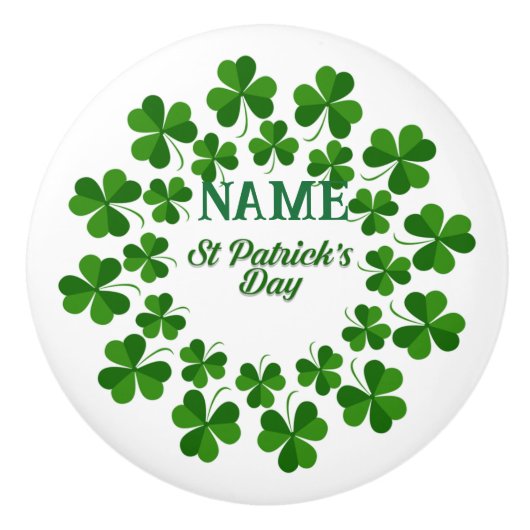 セントパトリックの日リースサンダー_コーブ セラミックノブ (正面)