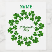 セントパトリックの日リースサンダー_コーブ ワインラベル (シングルラベル)