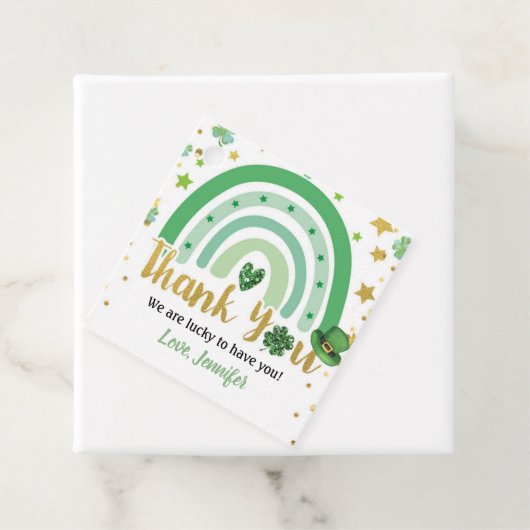 セントパトリックの日レインボーグリーン金ゴールドありがとう フェイバータグ (インサイチュ)