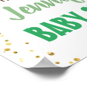 セントパトリックの日レインボーベビーシャワーウェルカムサイン ポスター (角)