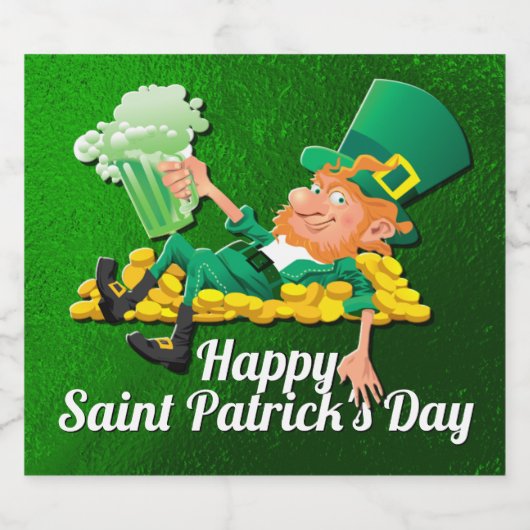 セントパトリックの日レプレシャン ビールラベル (シングルラベル)