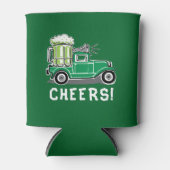 セントパトリックの日ヴィンテージトラックグリーンビール 缶クーラー (正面)