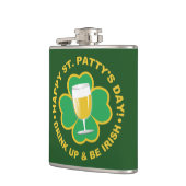 セントパトリックの日名前をカスタムするフラスコ フラスク (左)
