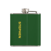 セントパトリックの日名前をカスタムするフラスコ フラスク (裏面)