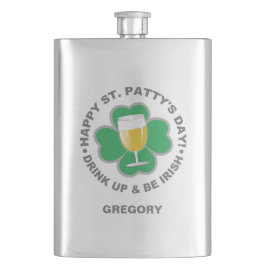 セントパトリックの日名前をカスタムするフラスコ フラスク