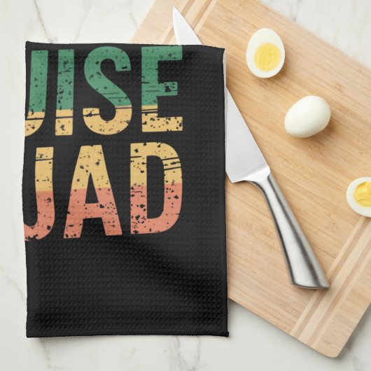 セントパトリックの日帰りクルーズスクワッドファミリーマチおもしろいン キッチンタオル (四つ折り)