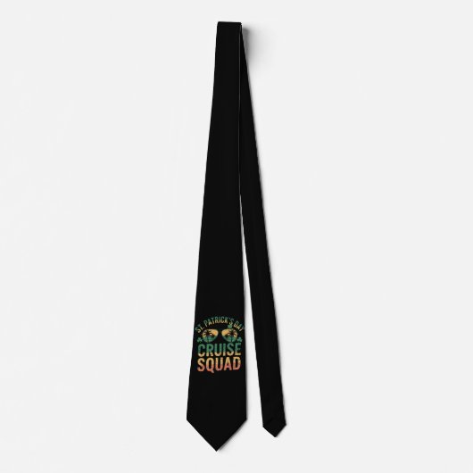 セントパトリックの日帰りクルーズスクワッドファミリーマチおもしろいン ネクタイ (正面)