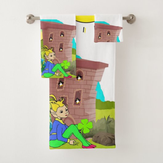 セントパトリックの日帰りバスルームのタオルがペンギンをセット バスタオルセット (インサイチュ)