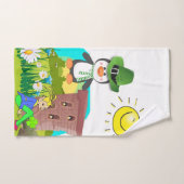 セントパトリックの日帰りバスルームのタオルがペンギンをセット バスタオルセット (ハンドタオル)