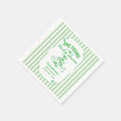 セントパトリックの日彼女が見つけたラッキーなチャームの独身最後の夜 スタンダードカクテルナプキン (角)