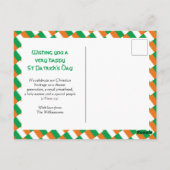 セントパトリックの日感動的引用文 ポストカード (裏面)