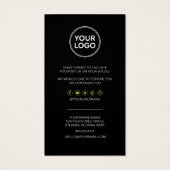 セントパトリックの日感謝と割引コードカード  (裏面)