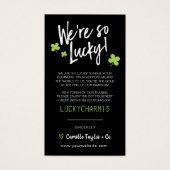 セントパトリックの日感謝と割引コードカード  (正面)