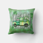 セントパトリックの日格子状ヴィンテージトラック クッション (裏面)