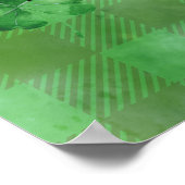 セントパトリックの日格子状ヴィンテージトラック ポスター (角)